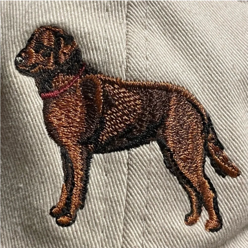 Your Breed Cap w/Embroidered Chesapeake Retriever on Front/Side Zippered Pocket